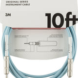 Fender Original Series Instrument Cable, 10', Daphne Blue - Remenyi House of Music