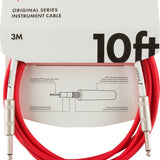 Fender Original Series Instrument Cable, 10', Fiesta Red - Remenyi House of Music