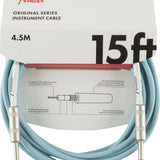 Fender Original Series Instrument Cable, 15', Daphne Blue - Remenyi House of Music