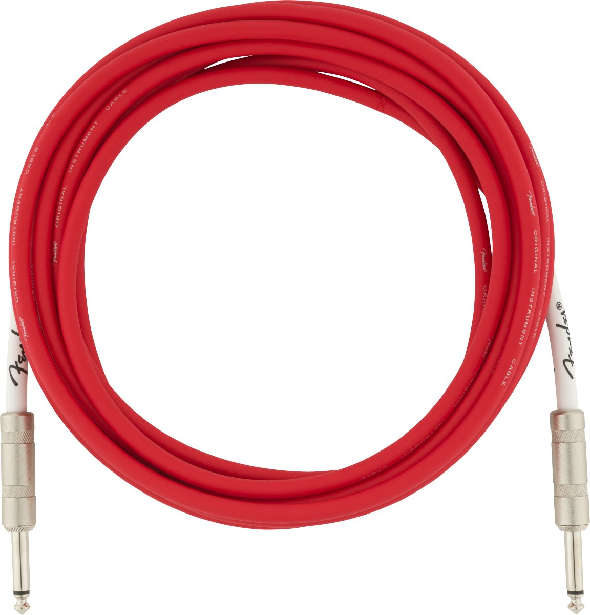 Fender Original Series Instrument Cable, 15', Fiesta Red - Remenyi House of Music