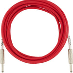 Fender Original Series Instrument Cable, 15', Fiesta Red - Remenyi House of Music