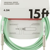 Fender Original Series Instrument Cable, 15', Surf Green - Remenyi House of Music