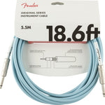 Fender Original Series Instrument Cable, 18.6', Daphne Blue - Remenyi House of Music