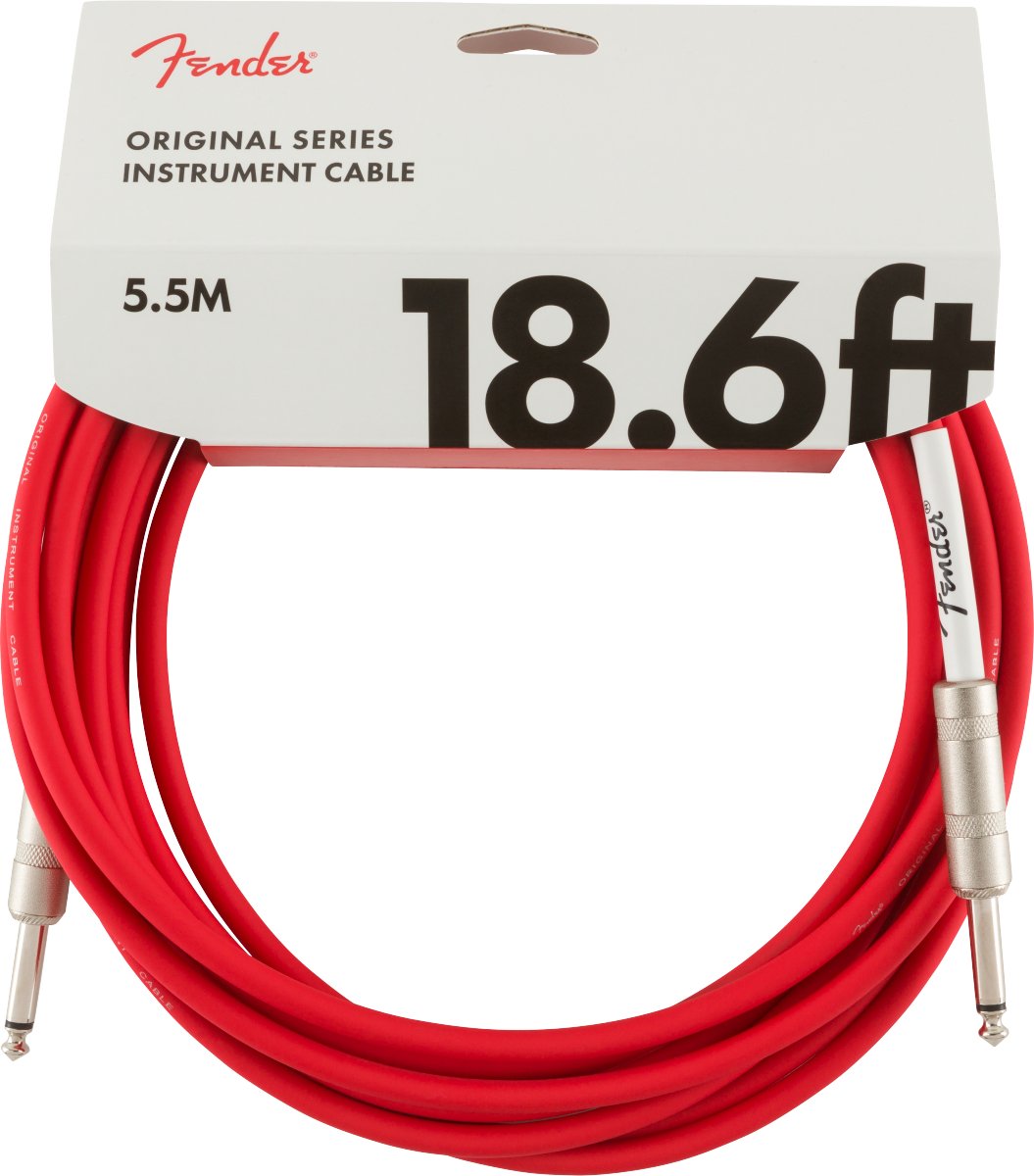 Fender Original Series Instrument Cable, 18.6', Fiesta Red - Remenyi House of Music