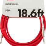 Fender Original Series Instrument Cable, 18.6', Fiesta Red - Remenyi House of Music