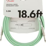 Fender Original Series Instrument Cable, 18.6', Surf Green - Remenyi House of Music