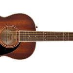 Fender Paramount PS220E Parlor Mah Acoustic/Electric Guitar - Cognac W/C - Remenyi House of Music