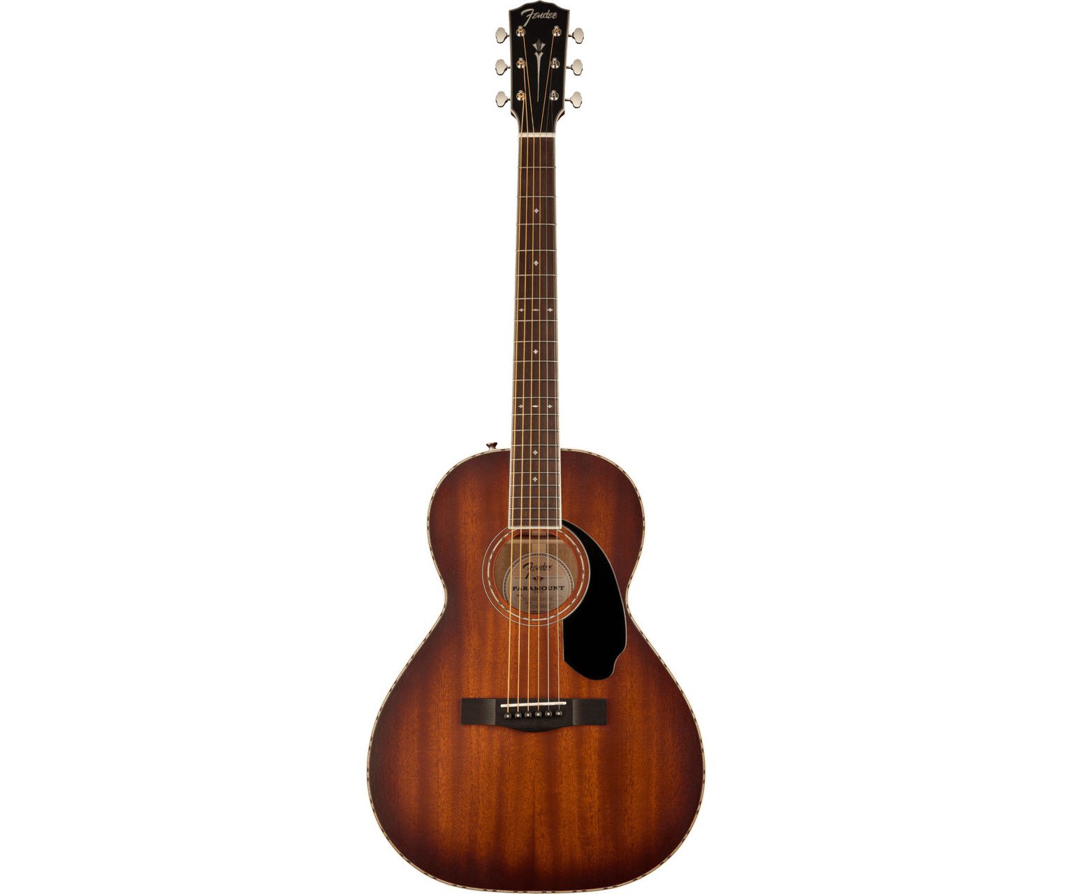 Fender Paramount PS220E Parlor Mah Acoustic/Electric Guitar - Cognac W/C - Remenyi House of Music