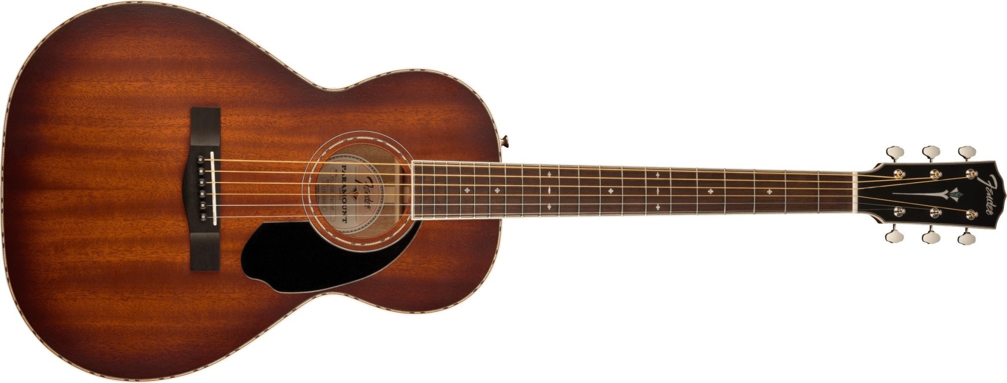 Fender Paramount PS220E Parlor Mah Acoustic/Electric Guitar - Cognac W/C - Remenyi House of Music