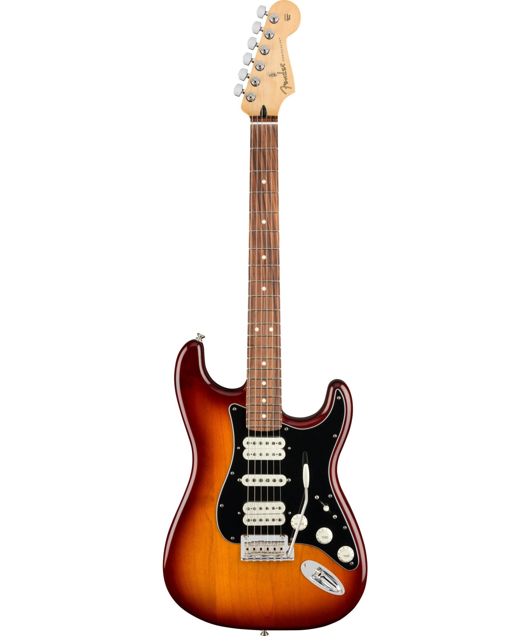 Fender Player Stratocaster HSH Electric Guitar, Pau Ferro Fingerboard, Tobacco Sunburst - Remenyi House of Music