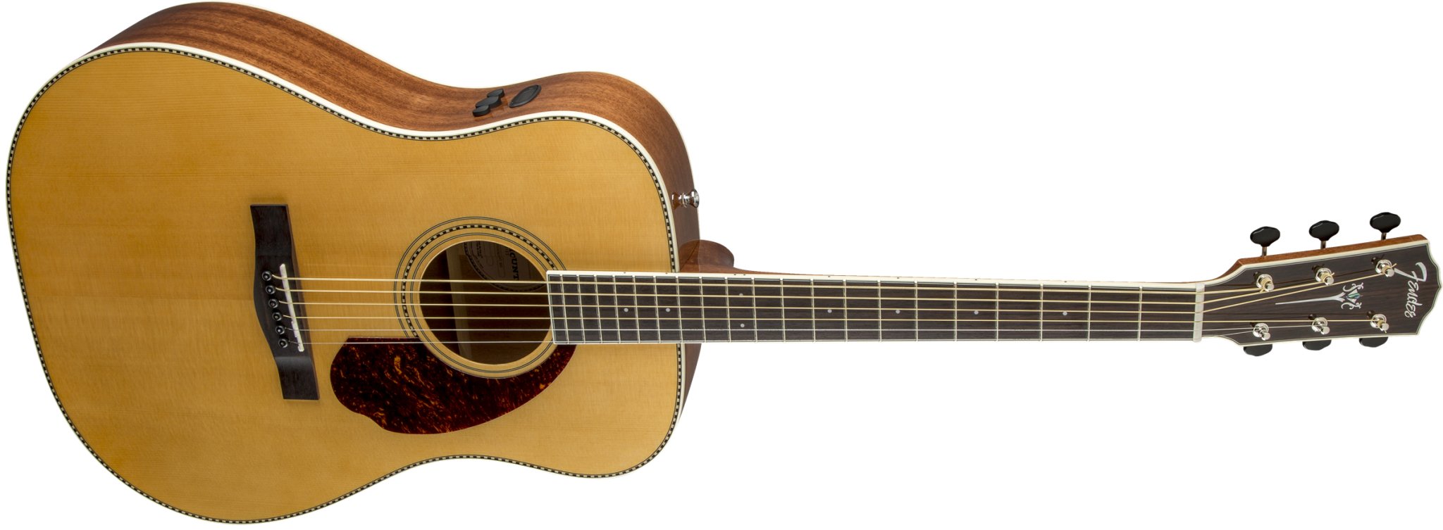 Fender PM - 1E Standard Dreadnought Guitar, Ovangkol Fingerboard, Natural w/case - Remenyi House of Music