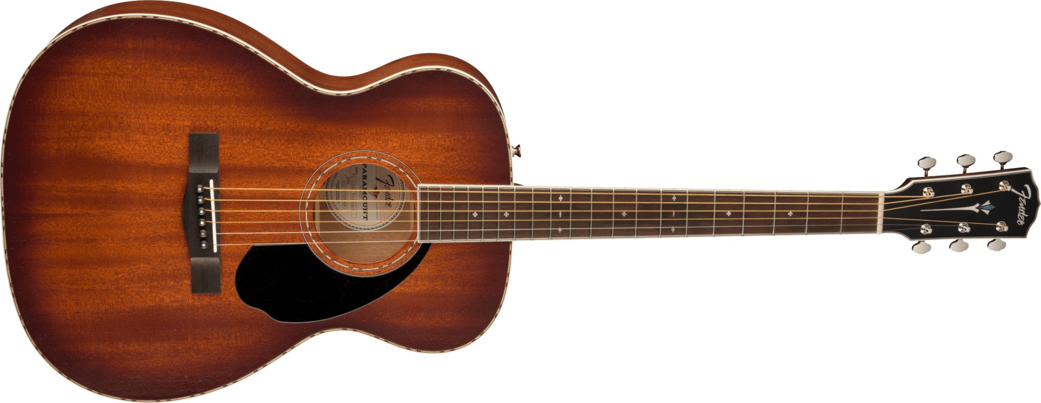 Fender PO - 220E Orchestra Guitar, All Mahogany, Ovangkol Fingerboard, Aged Cognac Burst - Remenyi House of Music