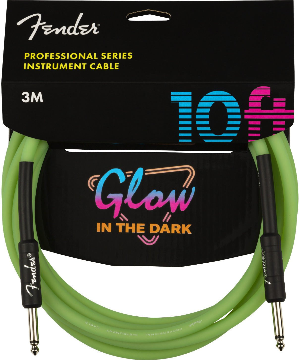 Fender Professional Glow in the Dark Green 3 M Straight - Remenyi House of Music