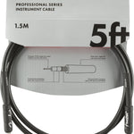 Fender Professional Series Instrument Cable, Straight/Straight, 5', Black - Remenyi House of Music