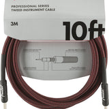 Fender Professional Series Instrument Cables, 10', Red Tweed - Remenyi House of Music