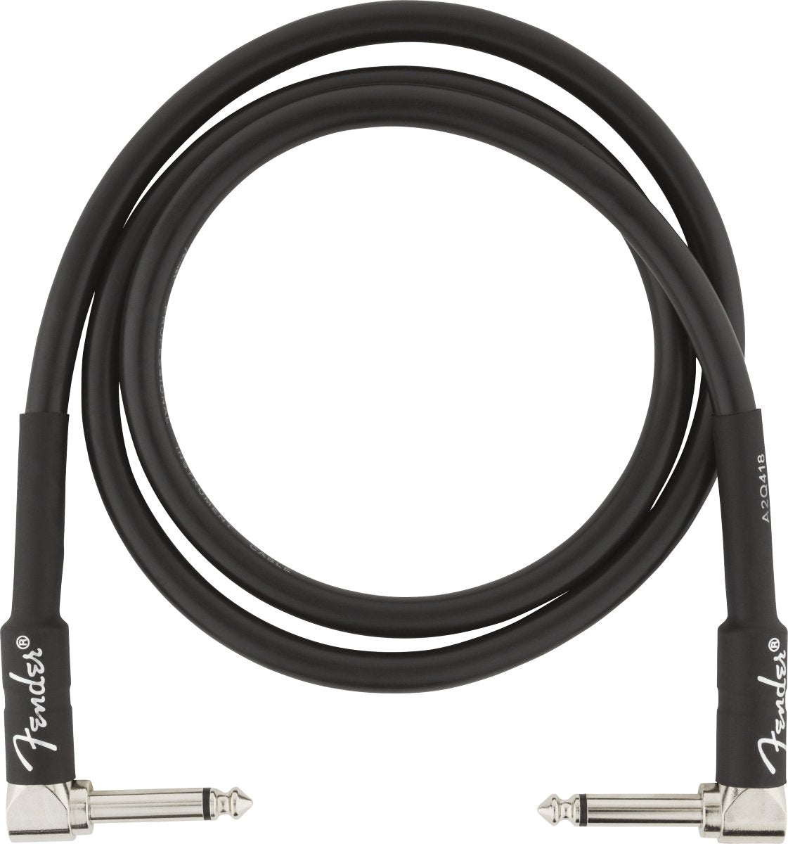 Fender Professional Series Instrument Cables, Angle/Angle, 3', Black - Remenyi House of Music