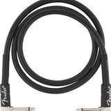 Fender Professional Series Instrument Cables, Angle/Angle, 3', Black - Remenyi House of Music