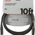 Fender Professional Series Microphone Cable, 10', Black - Remenyi House of Music