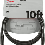 Fender Professional Series Microphone Cable, 10', Black - Remenyi House of Music