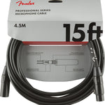 Fender Professional Series Microphone Cable, 15', Black - Remenyi House of Music