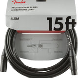 Fender Professional Series Microphone Cable, 15', Black - Remenyi House of Music