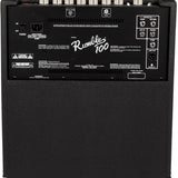 Fender Rumble 100 (V3), 120V Bass Amp, Black/Silver - Remenyi House of Music