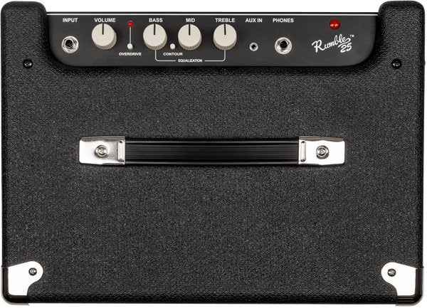 Fender Rumble 25 (V3), 120V Amp, Black/Silver - Remenyi House of Music