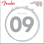 Fender Super Bullet Strings, Nickel Plated Steel, Bullet End, 3250L Gauges .009 - .042, (6) - Remenyi House of Music