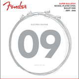 Fender Super Bullet Strings, Nickel Plated Steel, Bullet End, 3250LR Gauges .009 - .046, (6) - Remenyi House of Music