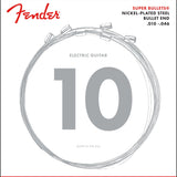 Fender Super Bullet Strings, Nickel Plated Steel, Bullet End, 3250R Gauges .010 - .046, (6) - Remenyi House of Music