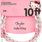 Fender® x Hello Kitty® White/Pink Woven Cable - Remenyi House of Music