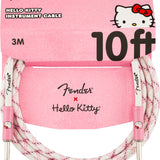 Fender® x Hello Kitty® White/Pink Woven Cable - Remenyi House of Music