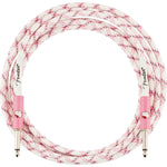 Fender® x Hello Kitty® White/Pink Woven Cable - Remenyi House of Music