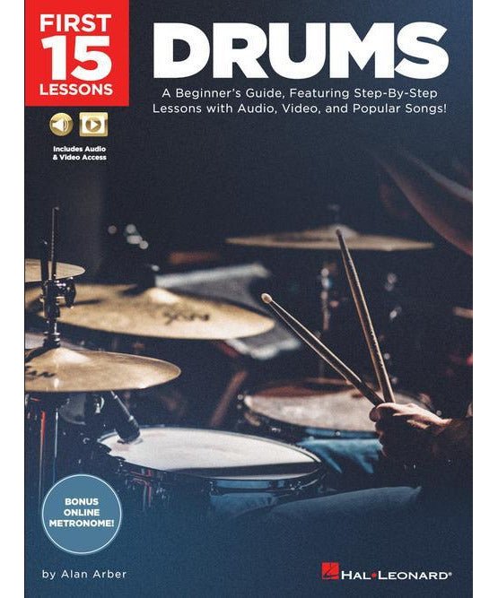 First 15 Lessons: Drums Book