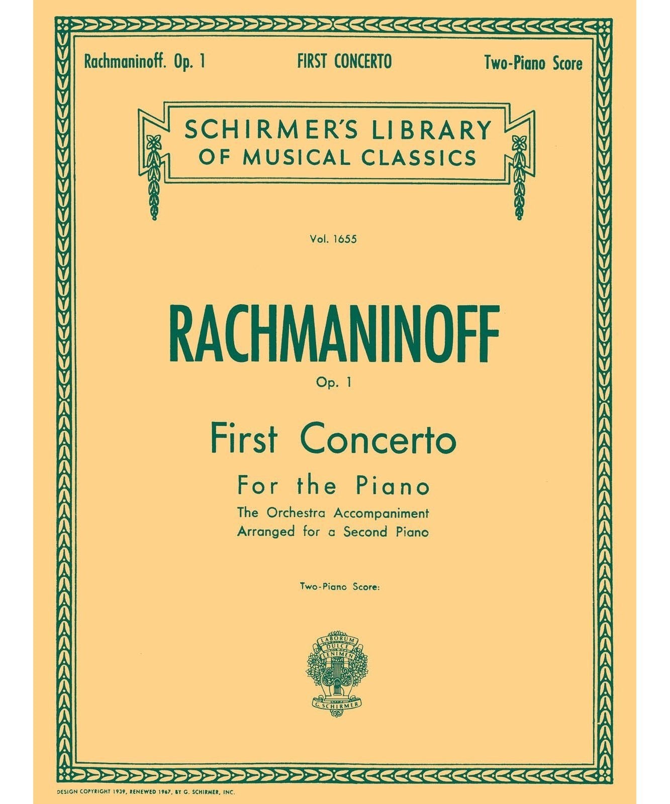 First Concerto for the Piano in F# Minor, Op. 1 - Remenyi House of Music