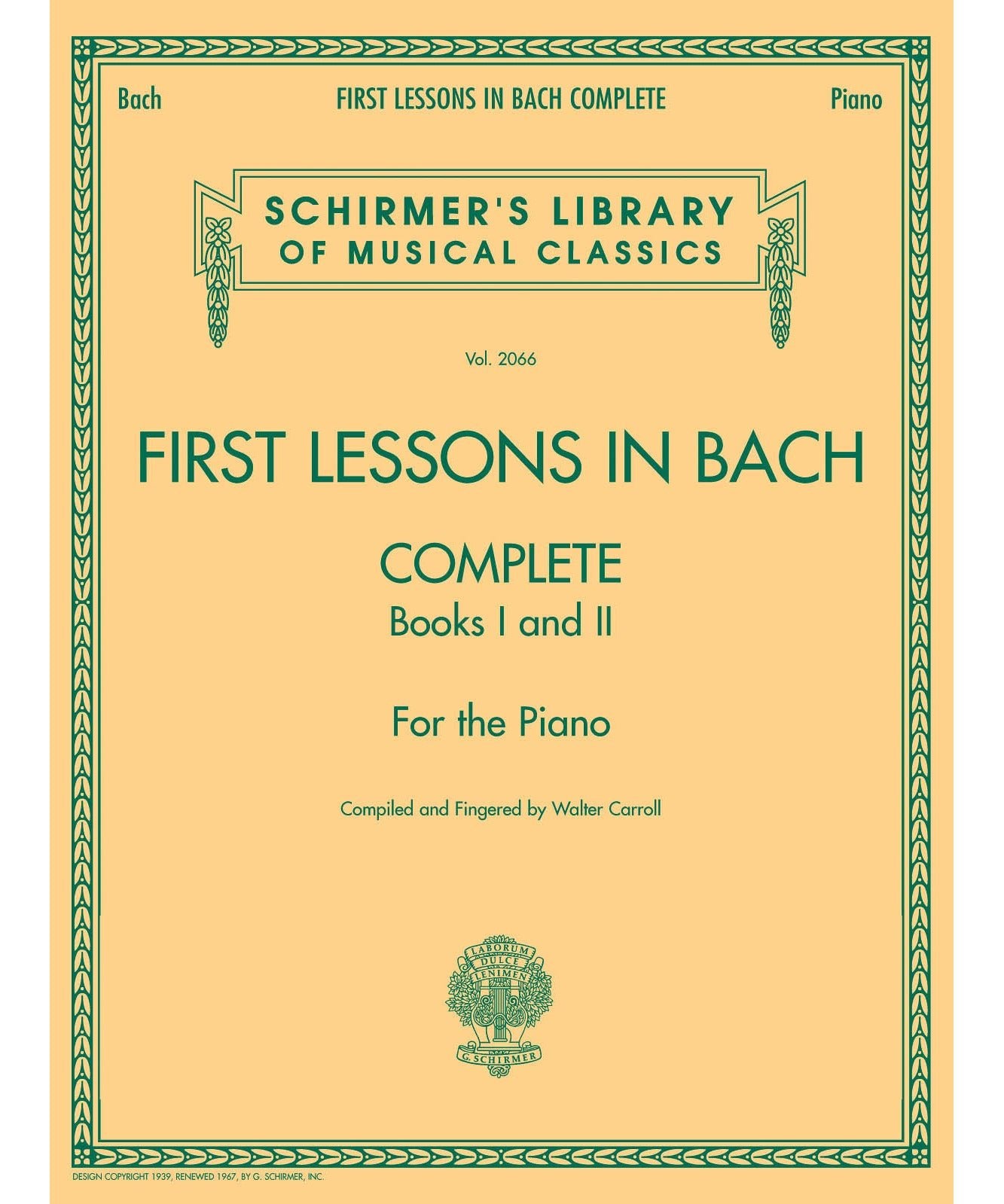 First Lessons in Bach, Complete - Remenyi House of Music