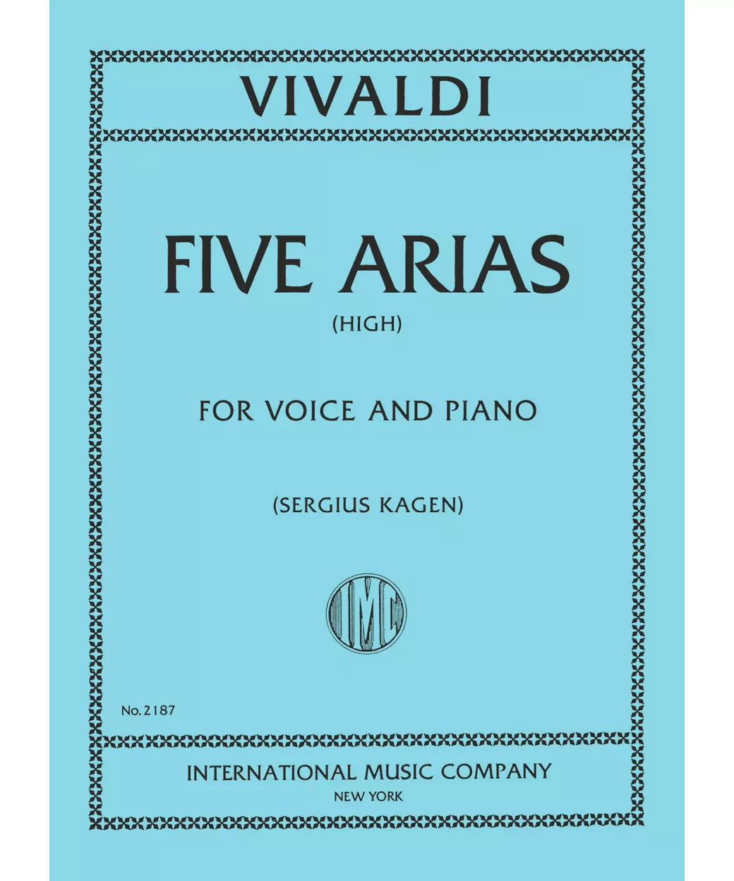 Five Arias (I. & E.) - Remenyi House of Music