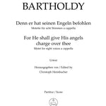 For He shall give His angels charge for eight voices a cappella - Remenyi House of Music