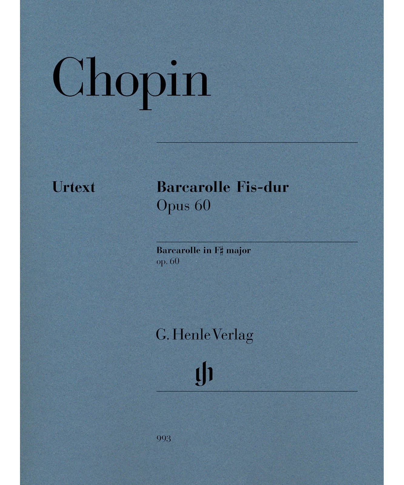 Frédéric Chopin - Barcarolle in F - sharp Major, Op. 60 - Remenyi House of Music