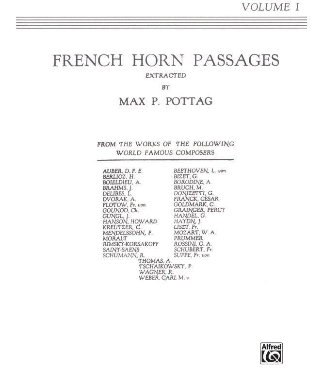 French Horn Passages, Volume I - Remenyi House of Music