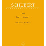 Schubert, F. - Lieder, Volume 11 - Low Voice