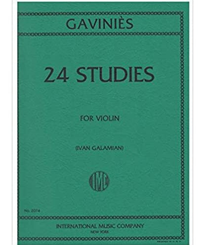 Gavinies, P. - 24 Studies - Remenyi House of Music