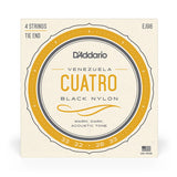 D'Addario EJ98 Black Nylon Cuatro Strings