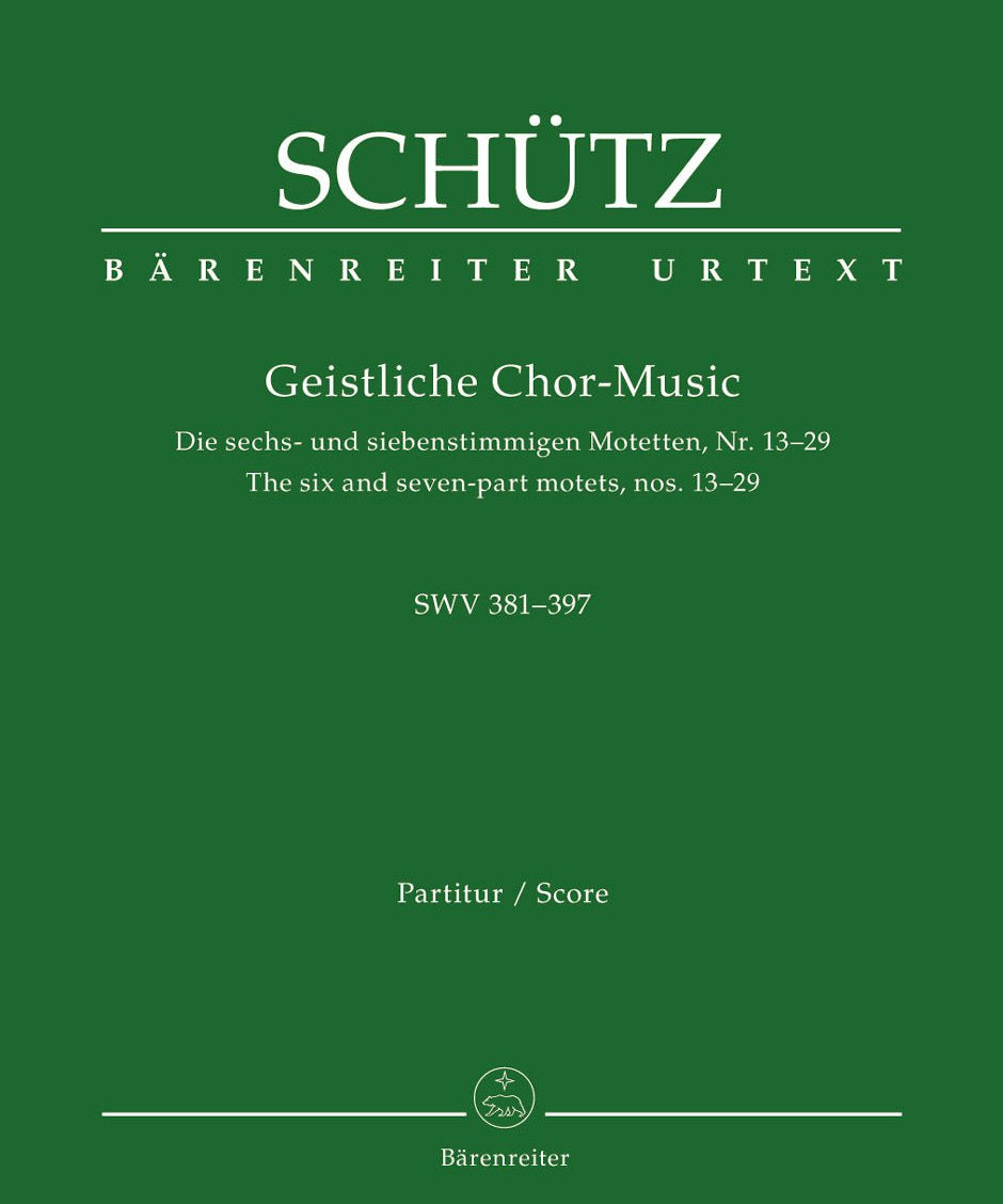 Geistliche Chor - Music SWV 381 - 397 - Remenyi House of Music