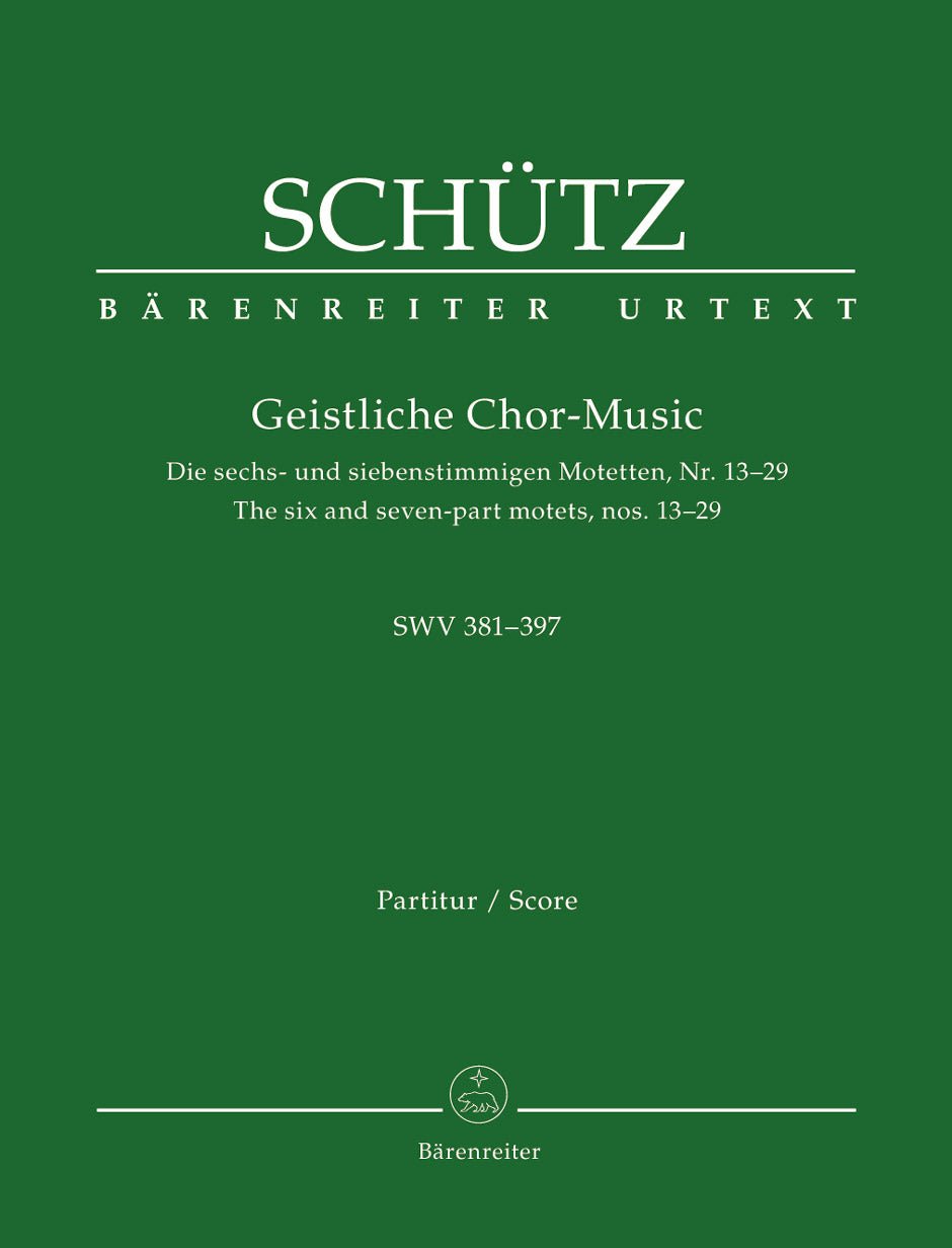 Geistliche Chor - Music SWV 381 - 397 - Remenyi House of Music