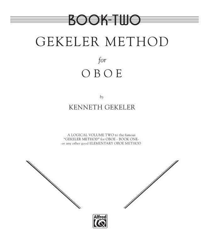 Gekeler Method for Oboe, Book II - Remenyi House of Music