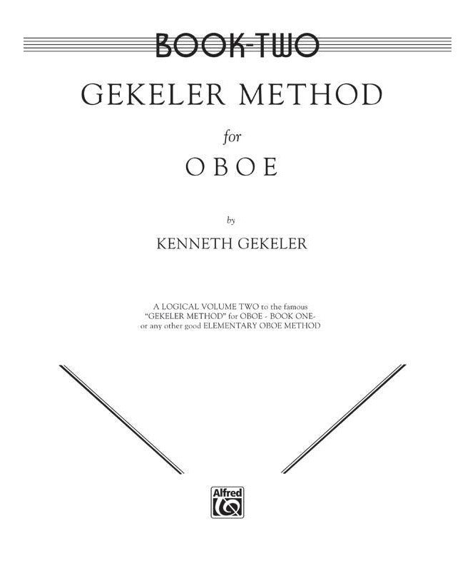 Gekeler Method for Oboe, Book II - Remenyi House of Music