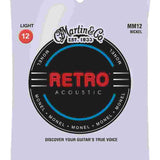 Martin MM12 Retro Monel Acoustic Strings  Light  12-54