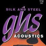 GHS 350 Silk n Steel 11 - 48 Medium Acoustic Guitar String Set - Remenyi House of Music