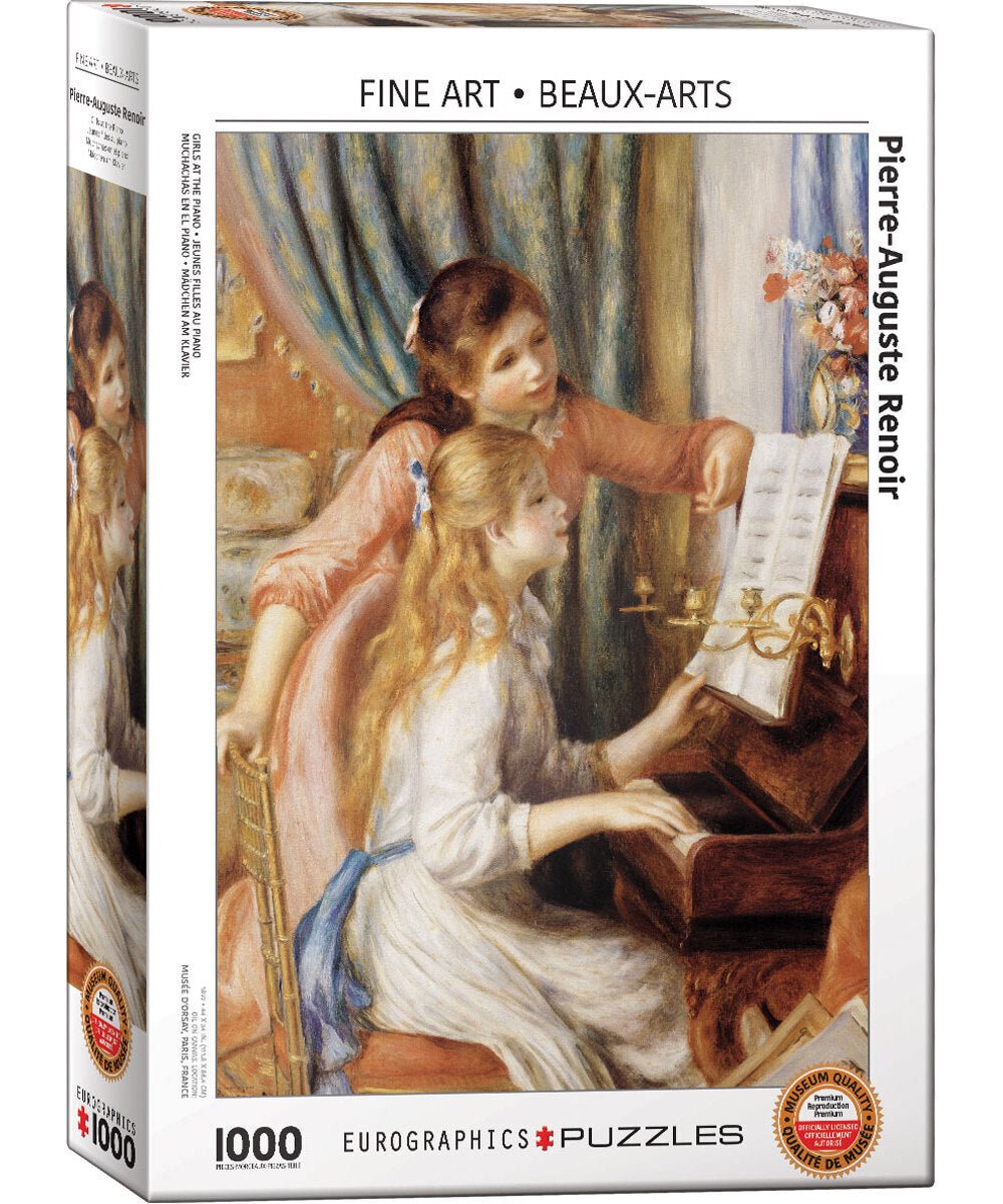 Girls at the Piano by Pierre - Auguste Renoir 1000 - Piece Puzzle - Remenyi House of Music